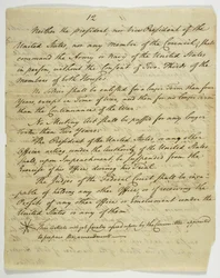 La Déclaration des droits, copie signée à Federal Hall, 1789